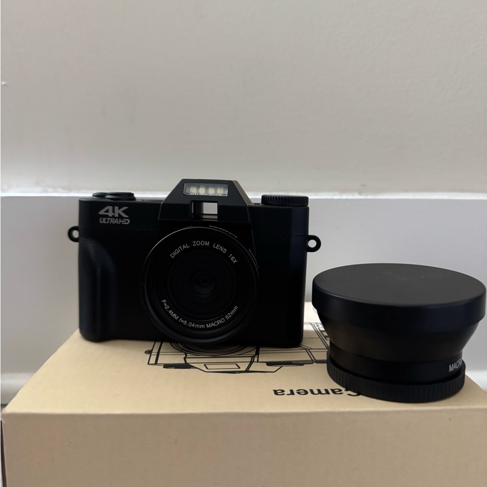 4K Ultra HD Black Camera